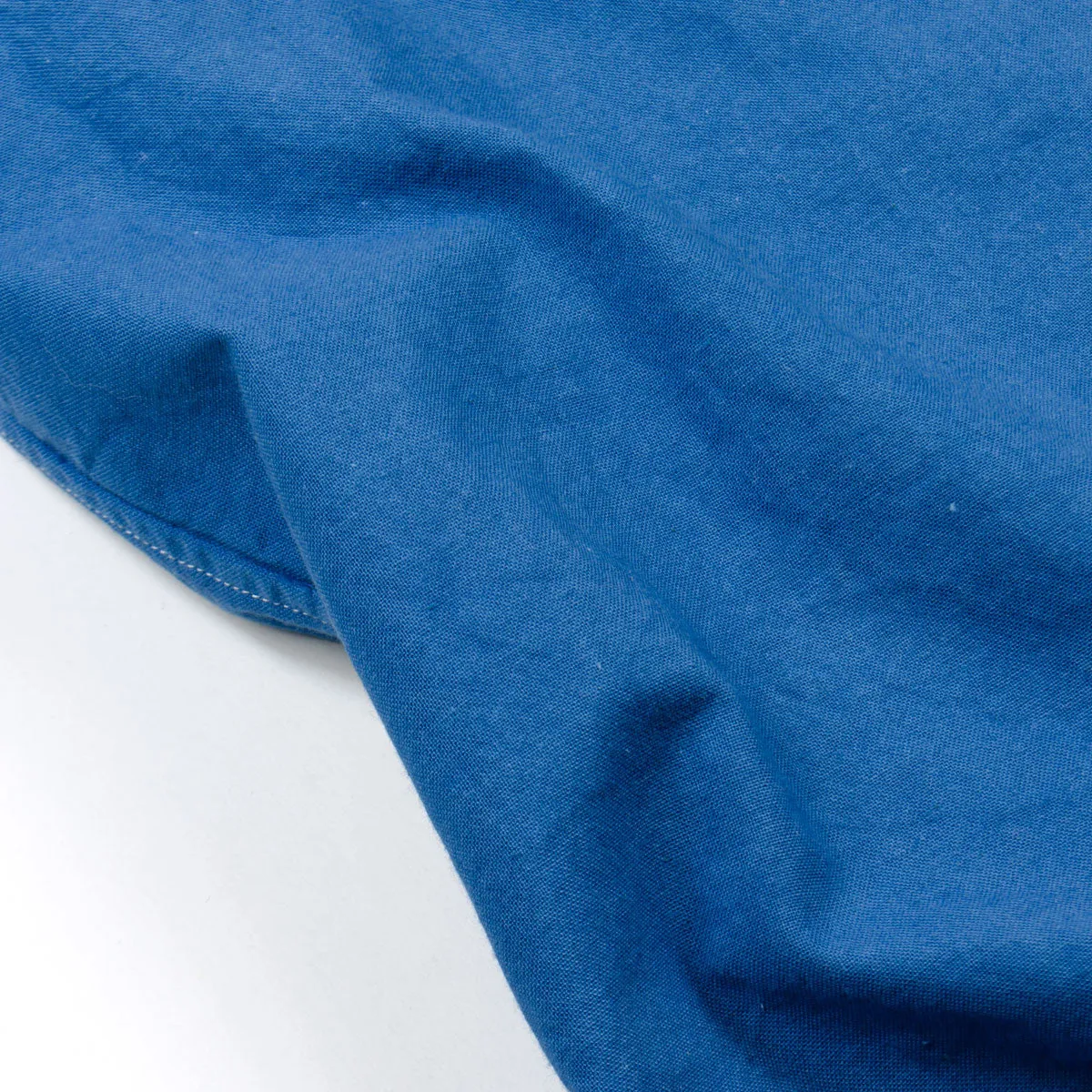 De Bonne Facture - Cotton Canvas Essential Pocket Shirt - Overdyed Pastel Blue