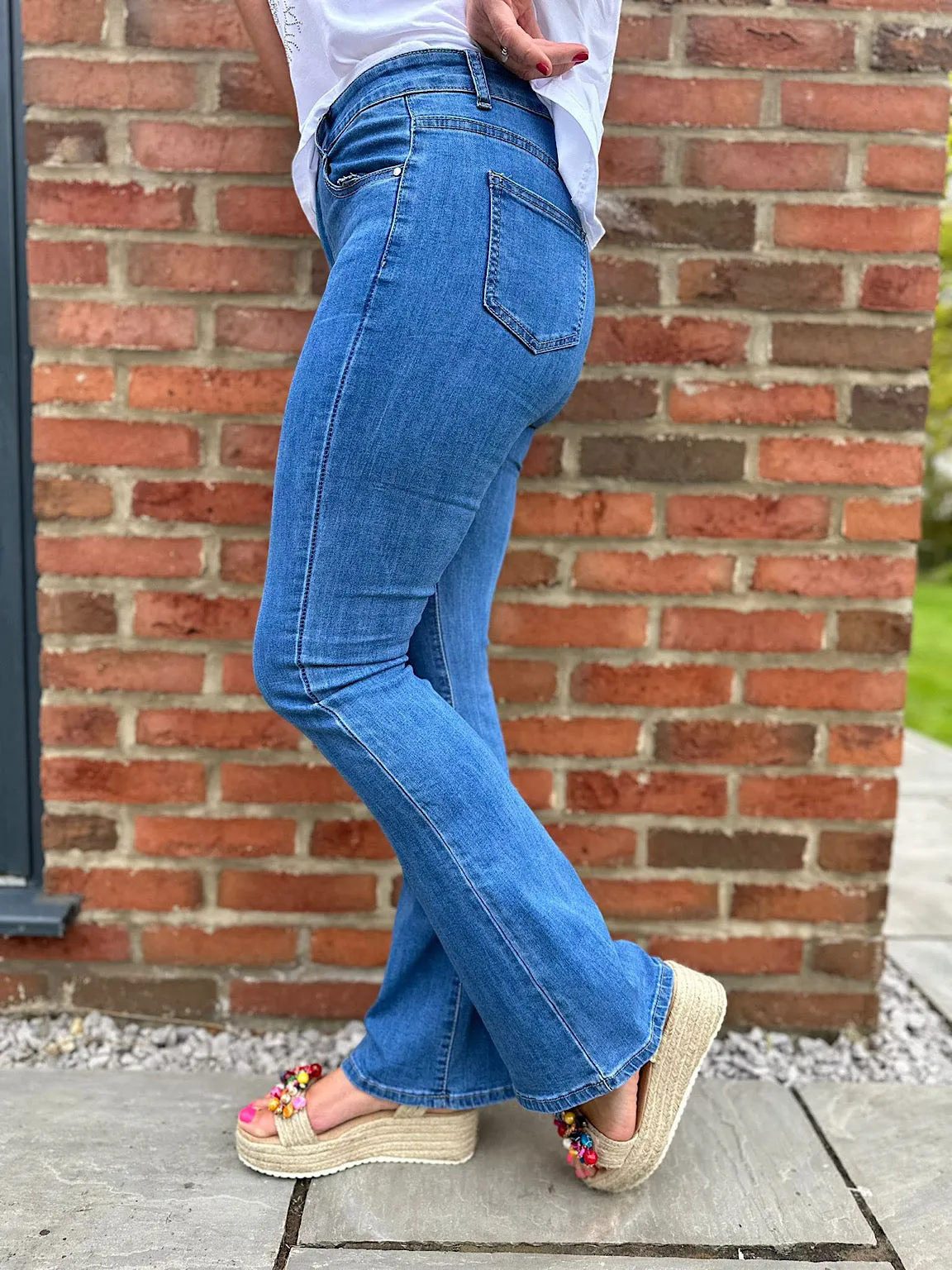 Denim Blue Bootcut Jeans