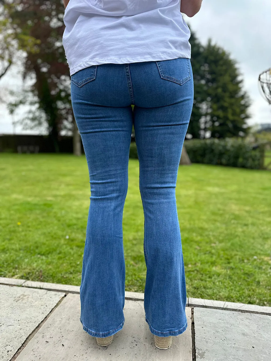 Denim Blue Bootcut Jeans