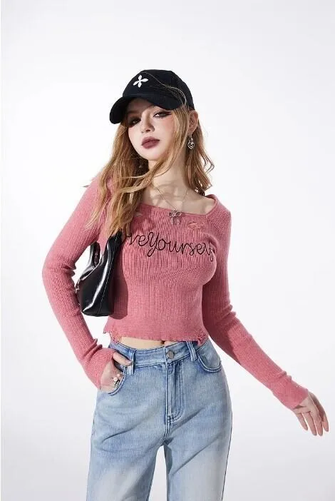 ELF SACK  |Casual Style Nylon Rib Street Style Boat Neck Long Sleeves