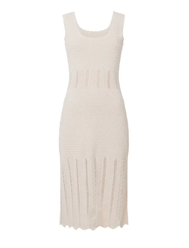 French Connection Nellis Cotton Crochet Dress