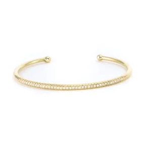 French Pave Diamond Cuff