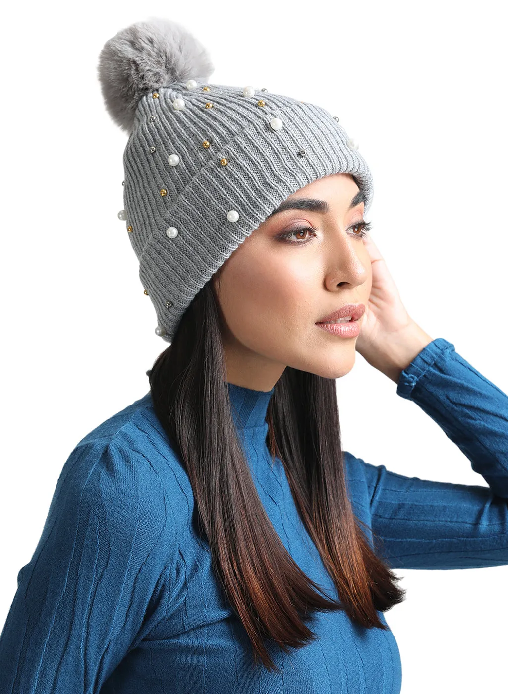 Fur Pearl Beanie