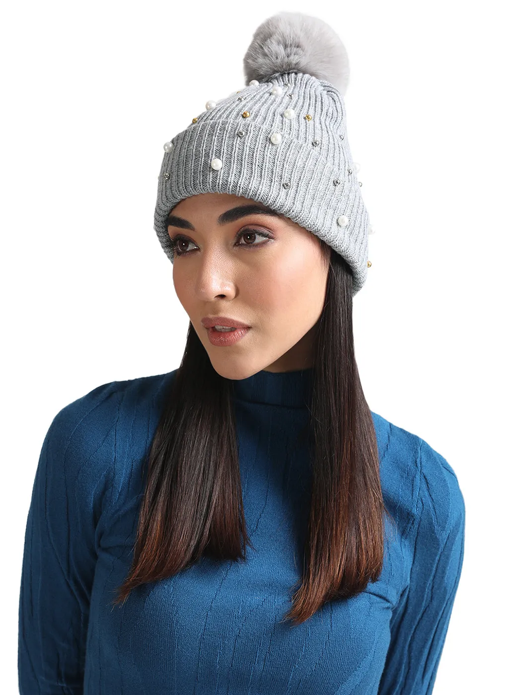 Fur Pearl Beanie