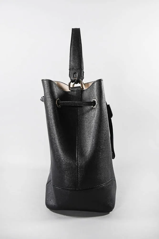 Furla Black Bucket Bag w/ Strap