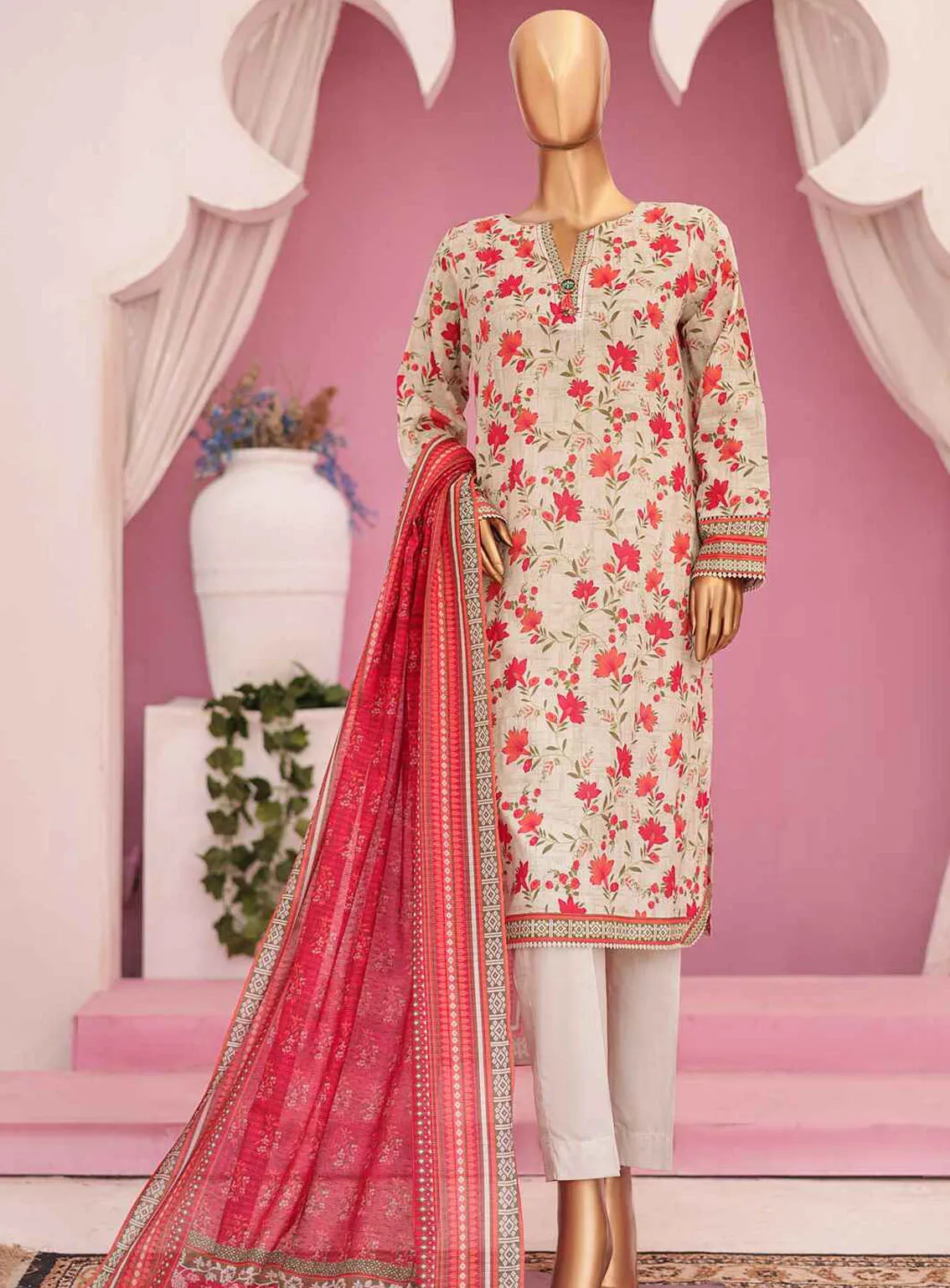 Gardenia By HZ Textile Digital Printed Lawn 3 Piece Stitched Suit HZ24G PSL426