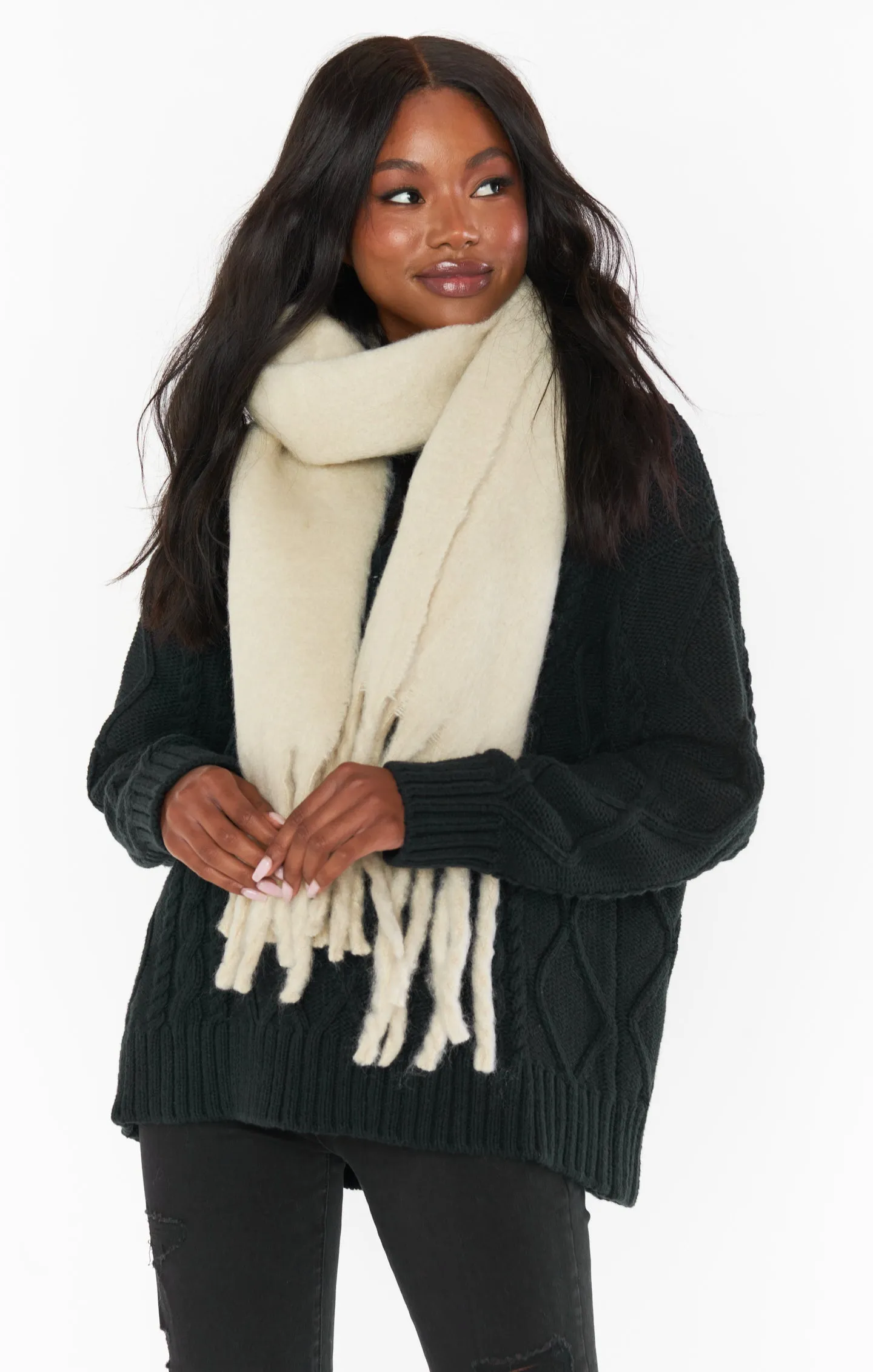 Greta Scarf ~ Ivory