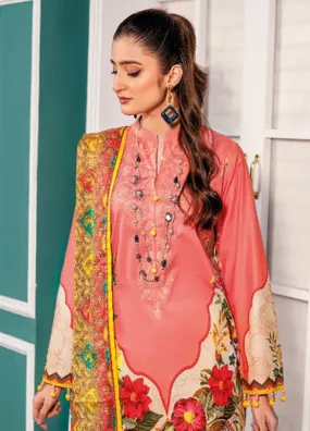 Gul Ahmed Printed Lawn Unstitched 3 Piece Suit - GA24EL CL-42098