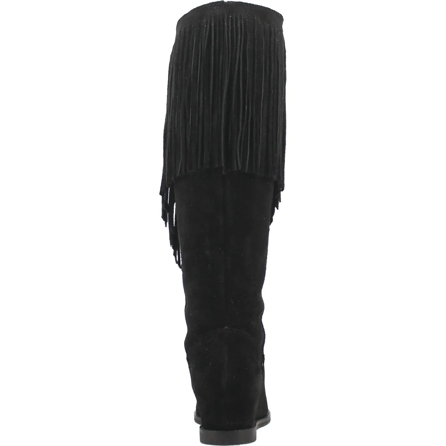 Hassie Black Suede Fringe Boots (DS)