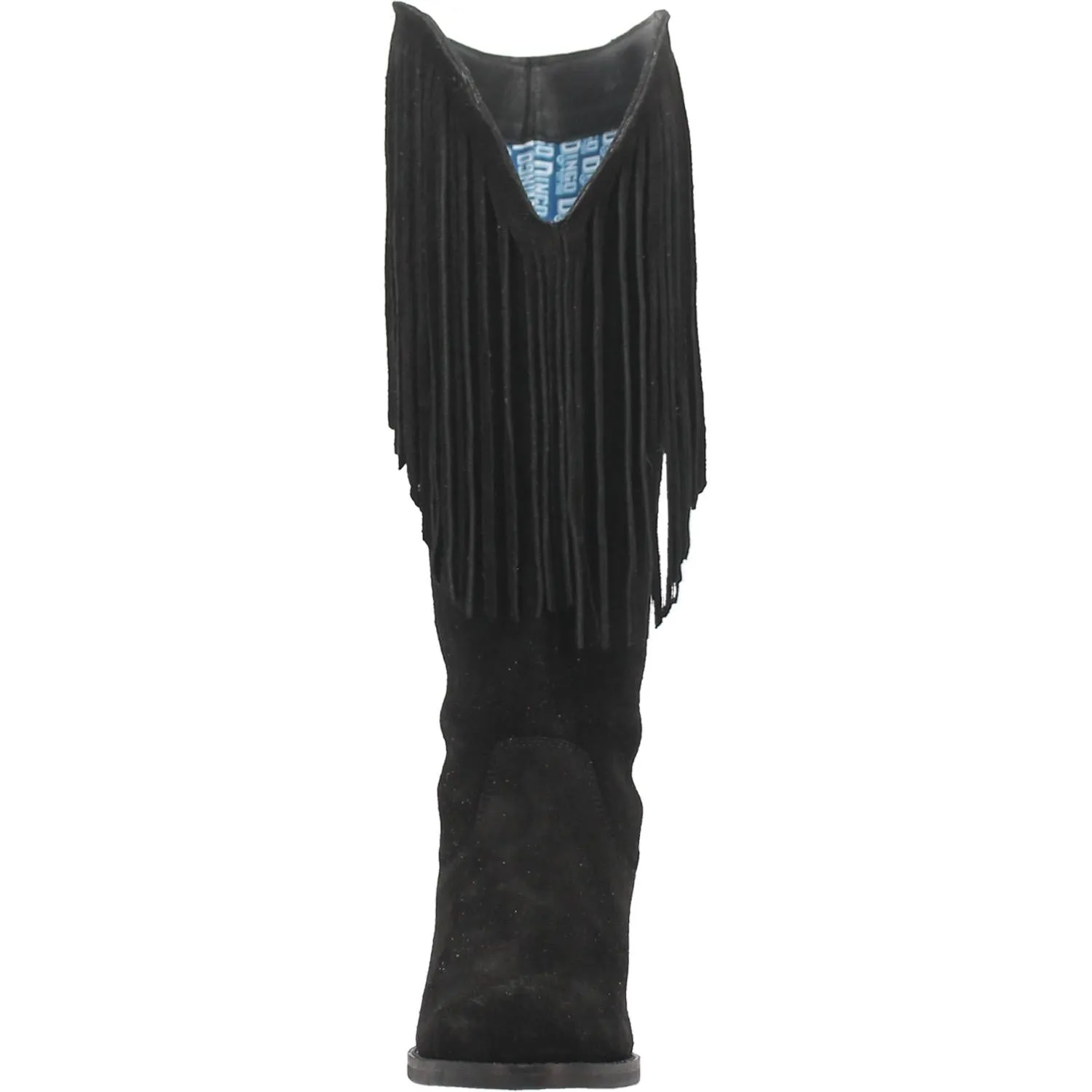 Hassie Black Suede Fringe Boots (DS)