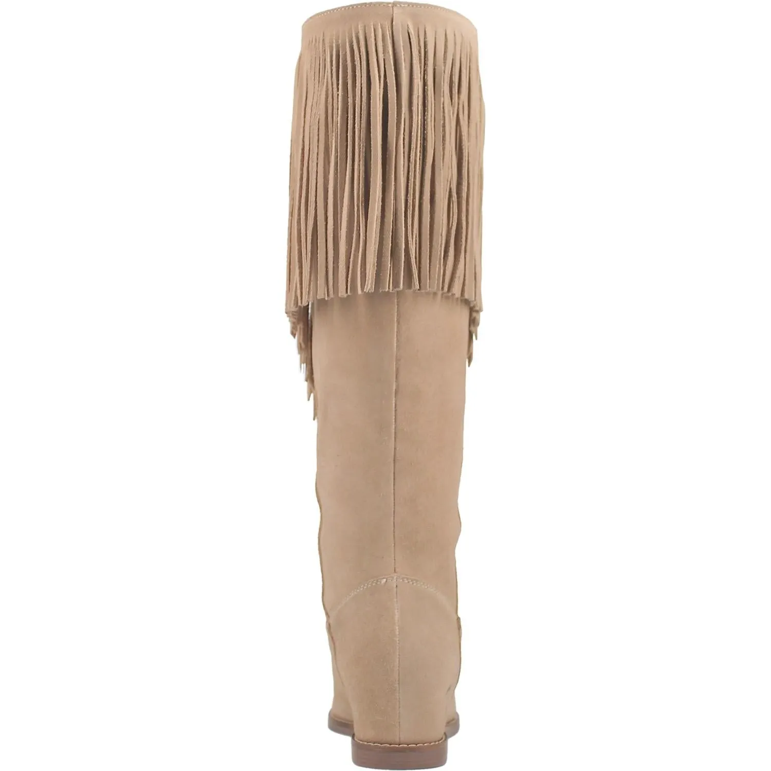 Hassie Sand Suede Fringe Boots (DS)