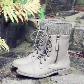 Heirloom Sweater Boots in Taupe