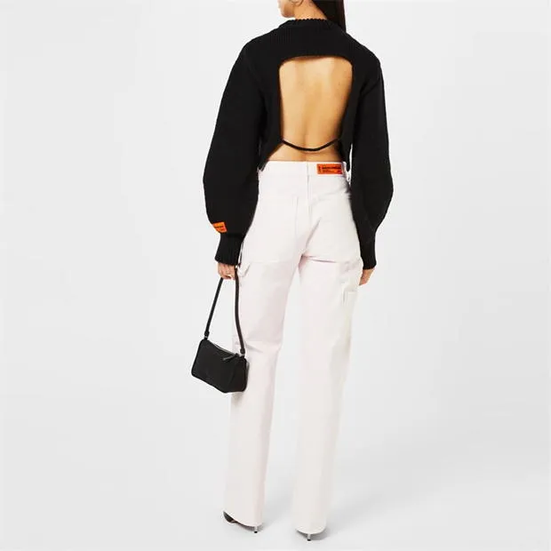 Heron Preston  |Crew Neck Casual Style Wool Rib Street Style Plain