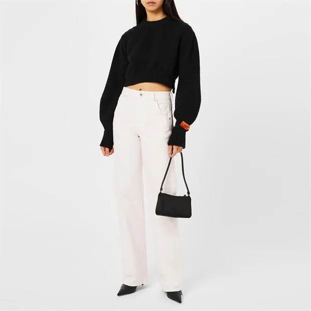 Heron Preston  |Crew Neck Casual Style Wool Rib Street Style Plain