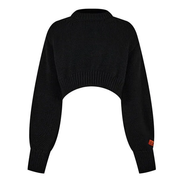 Heron Preston  |Crew Neck Casual Style Wool Rib Street Style Plain