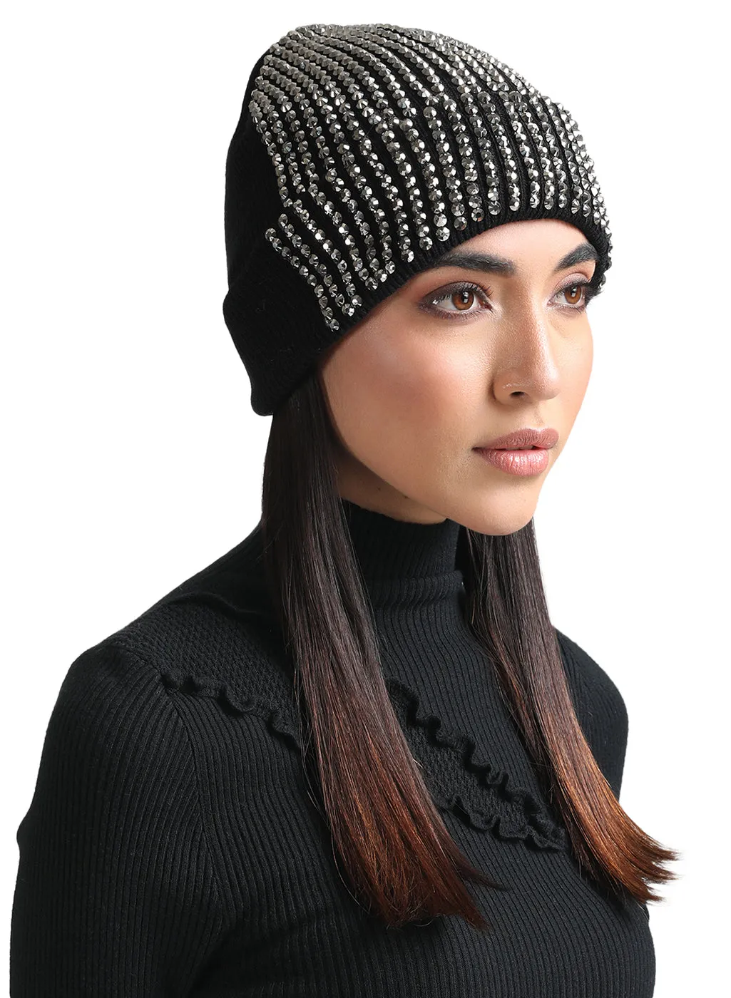 High Fashion Stone Studded Beanie