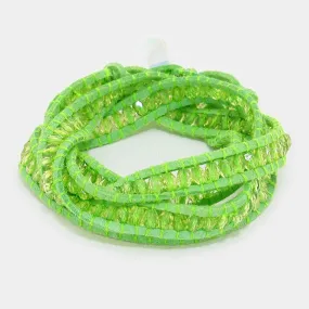 iLLASPARKZ Glass bead wrap bracelet