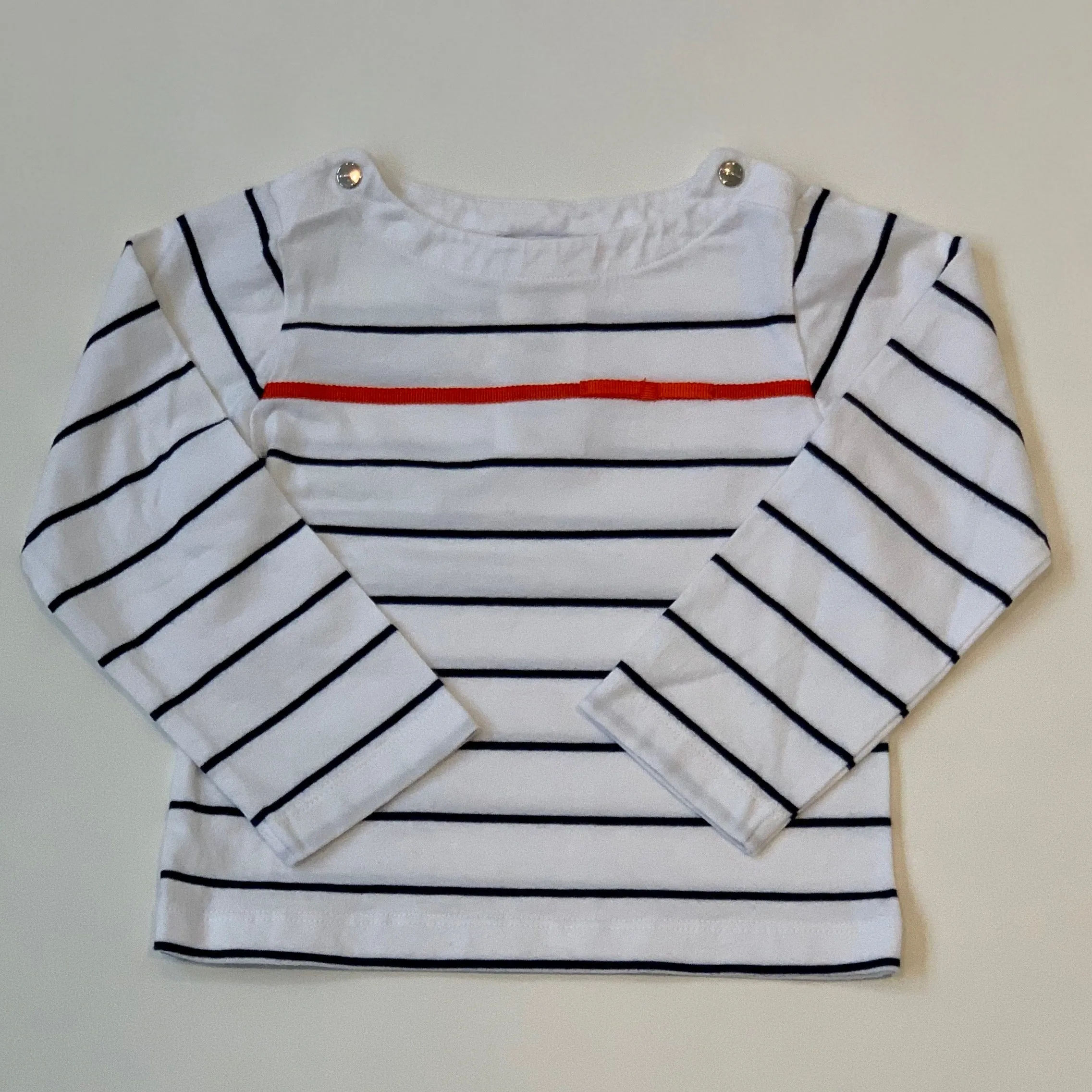 Jacadi White Stripe Top : 2 Years