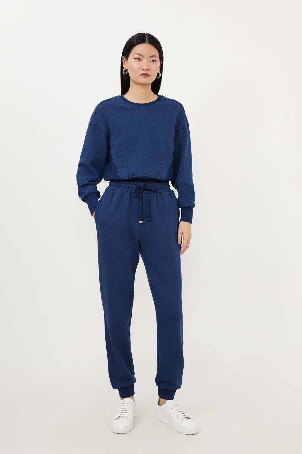 Jersey Cuffed Sweatpant | Karen Millen