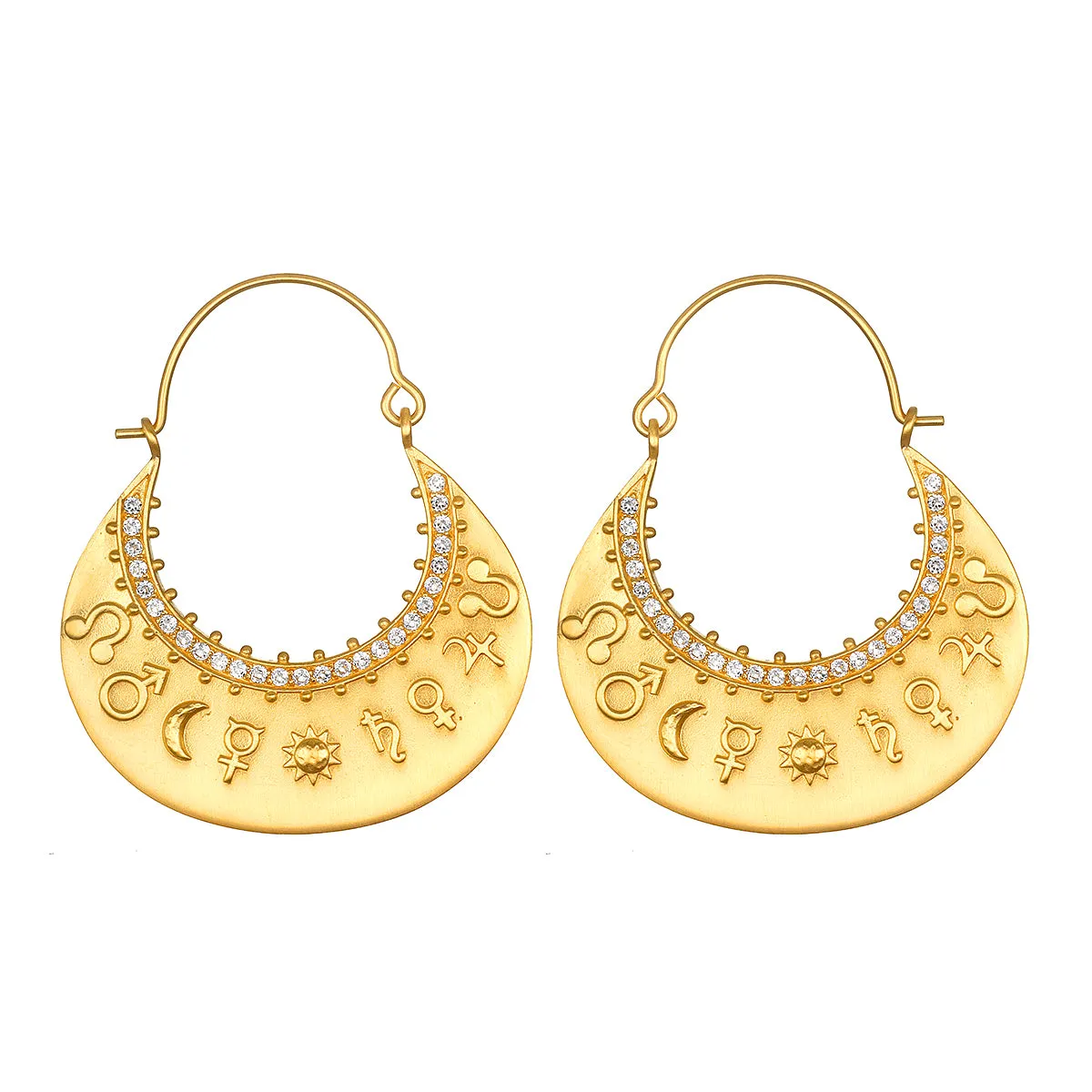 Joni Patry's Mystical Planet Hoop Earrings