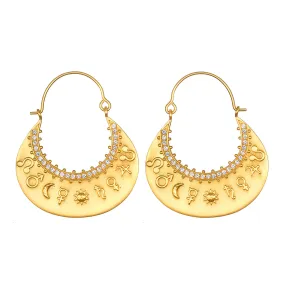 Joni Patry's Mystical Planet Hoop Earrings