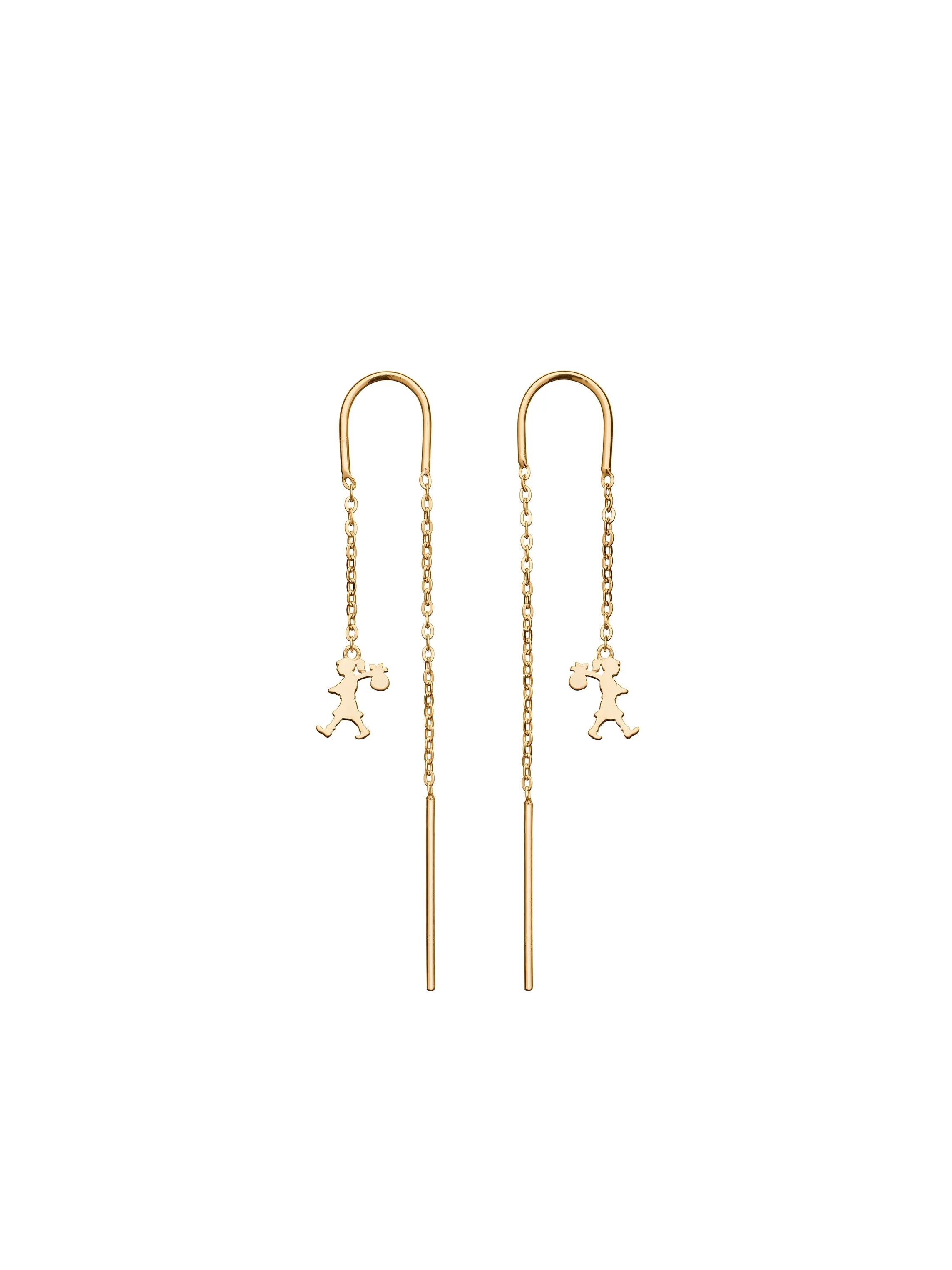 Karen Walker - Runaway Thread Earrings Gold