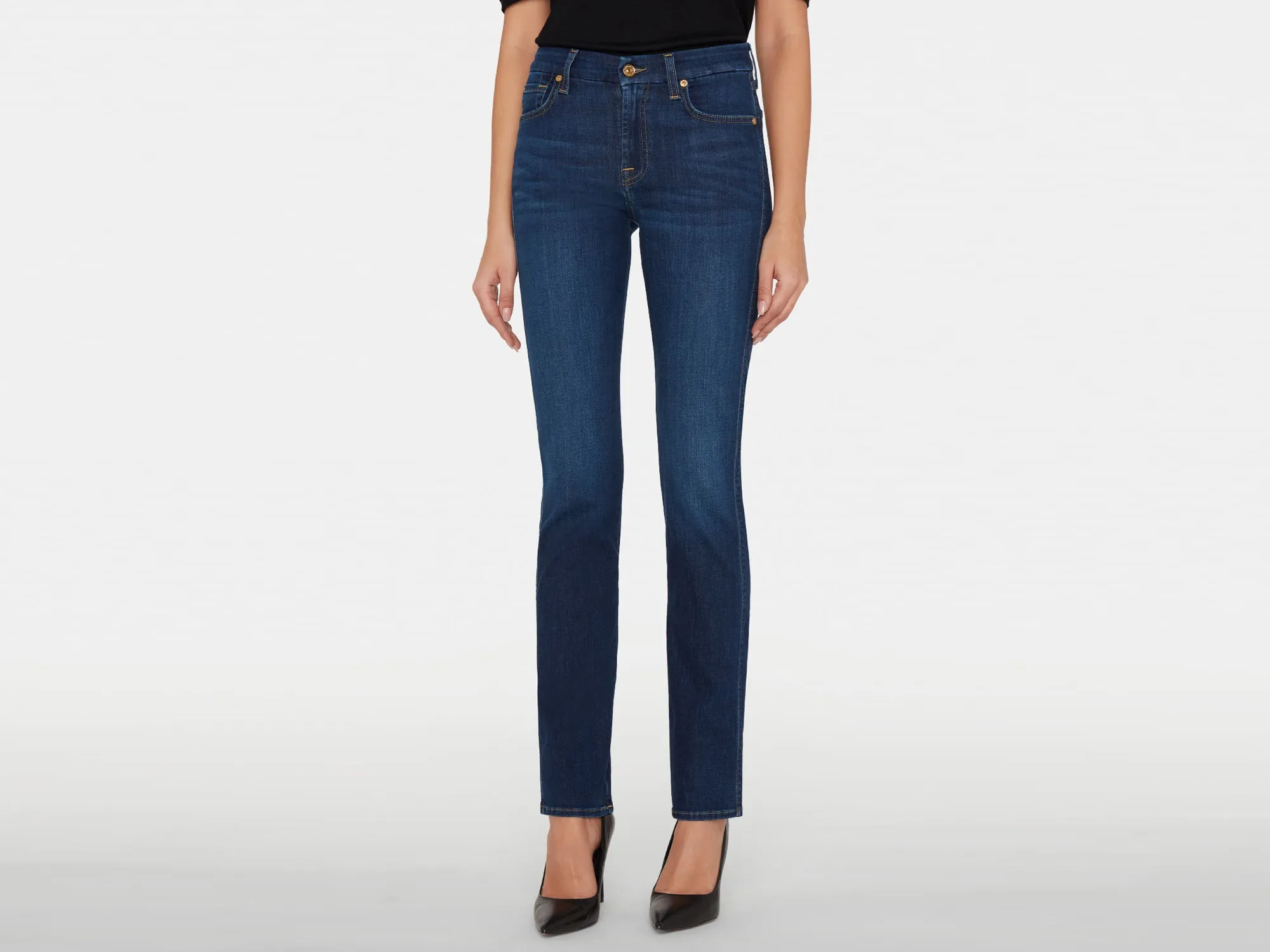 KIMMIE MID RISE STRAIGHT IN INDIGO RINSE