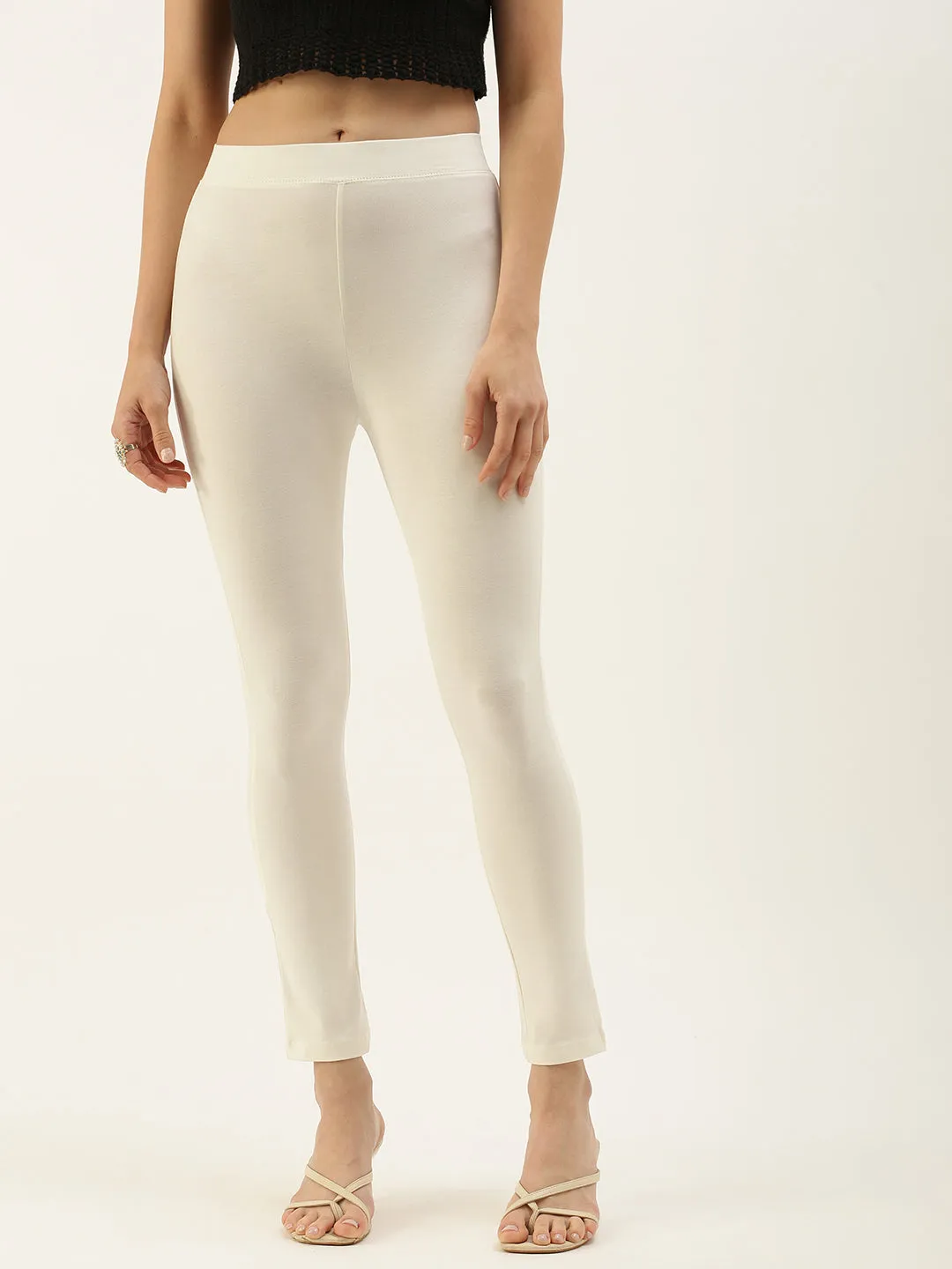 Ladies 7/8th Leggings OffWhite