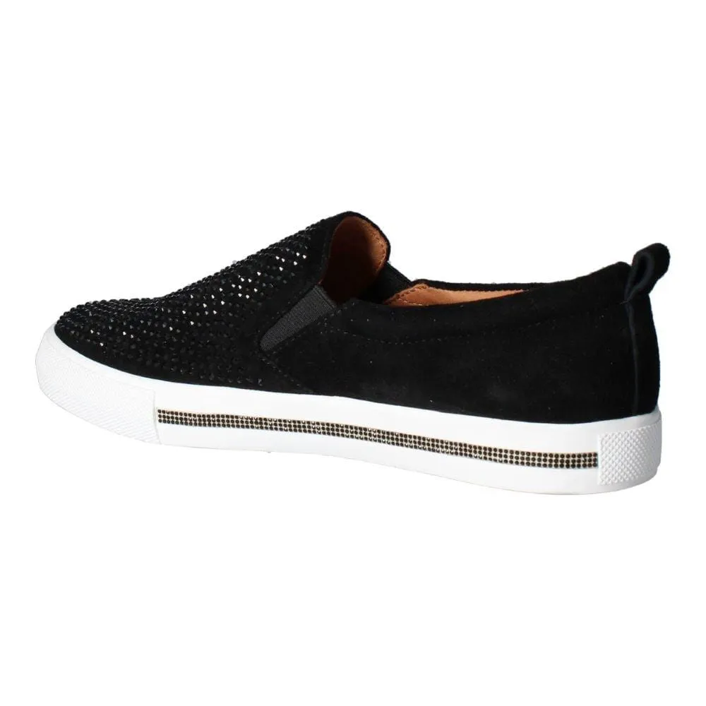 L'AmourDesPieds  KAMADA Black Leather Slip-On Sneaker