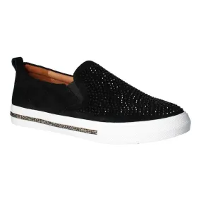 L'AmourDesPieds  KAMADA Black Leather Slip-On Sneaker