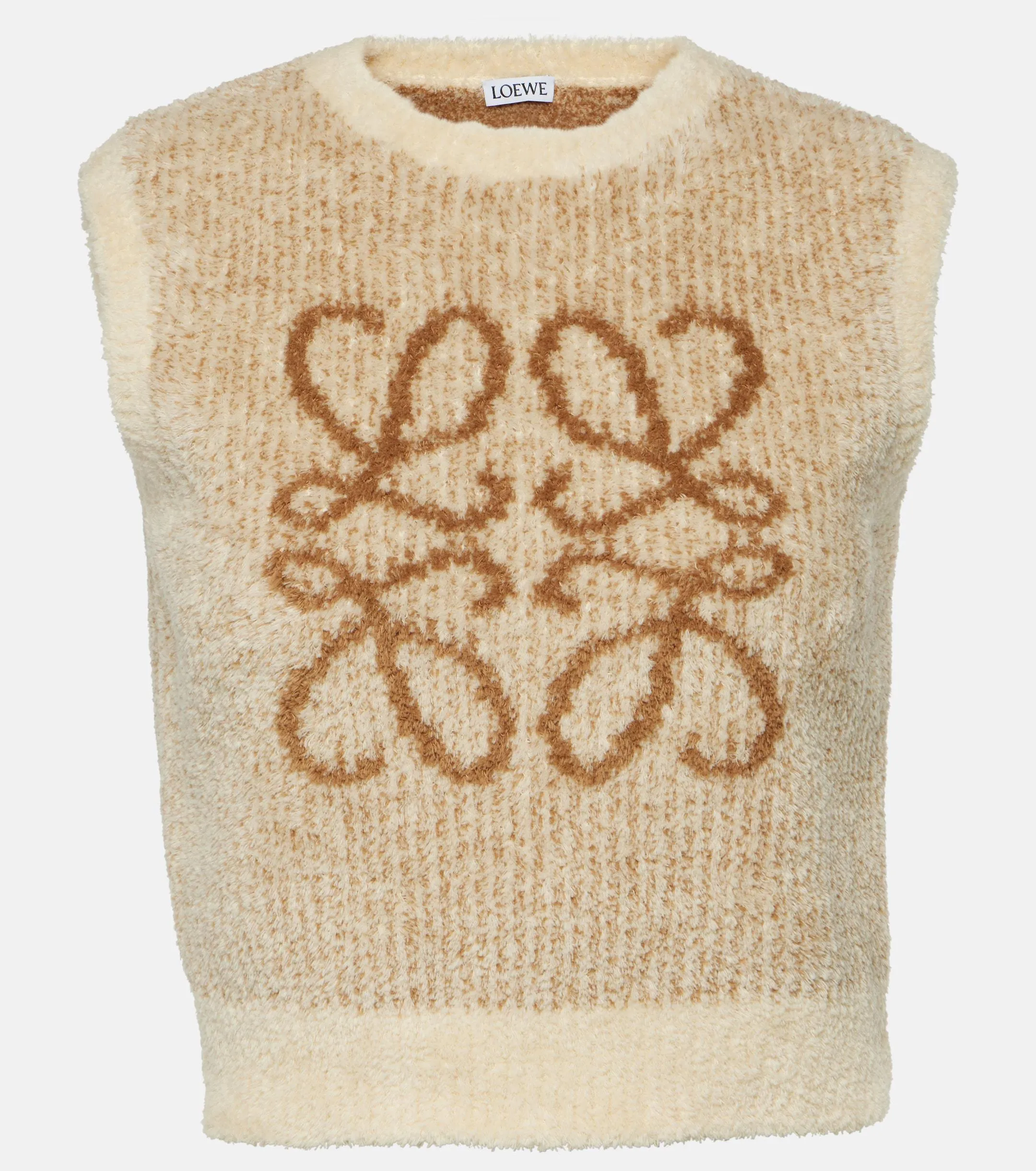 LOEWE  |Crew Neck Monogram Casual Style Blended Fabrics Sleeveless