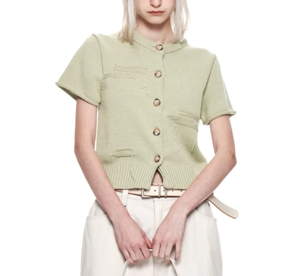 Matin Kim  |Casual Style Nylon Linen Rib Street Style Plain Cotton