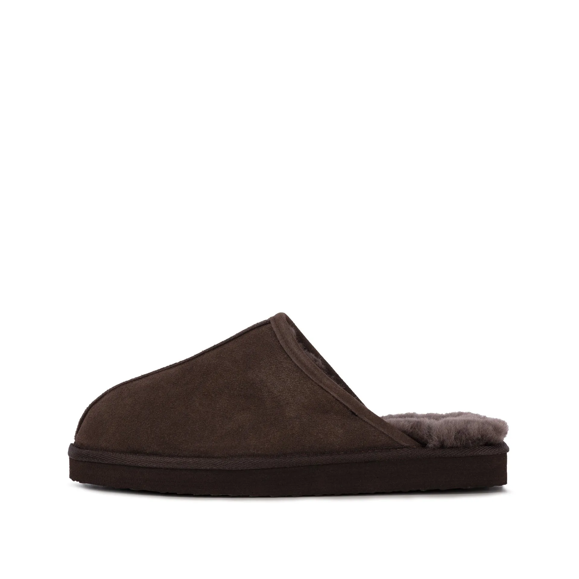 MAX CHOCOLATE SHEEPSKIN SLIPPER MULE