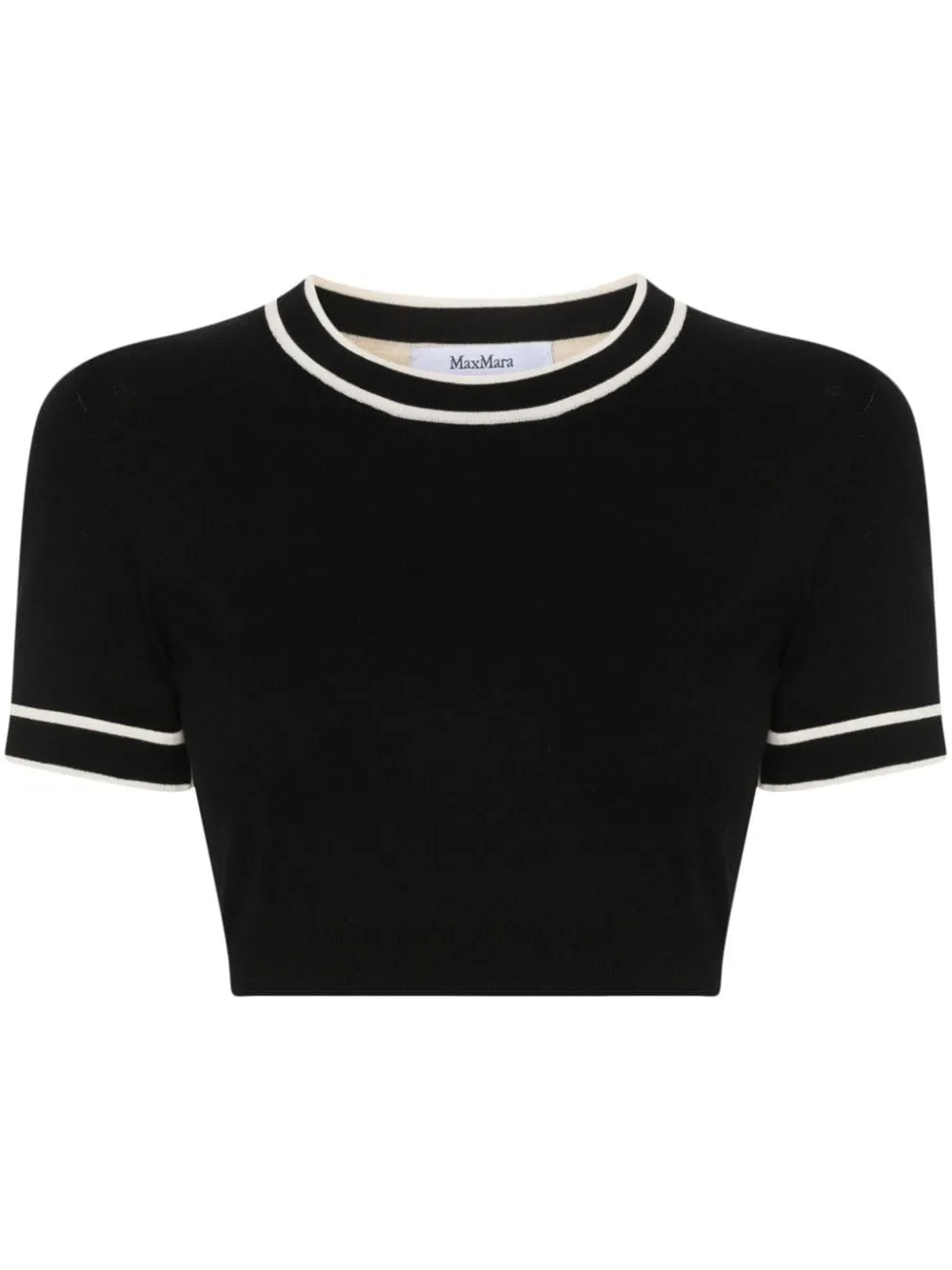 MaxMara  |Crew Neck Casual Style Plain Cotton Short Sleeves