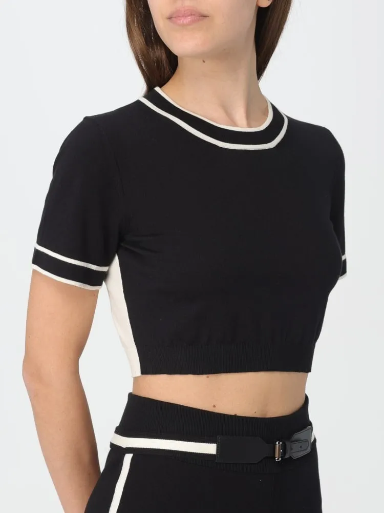 MaxMara  |Crew Neck Casual Style Plain Cotton Short Sleeves