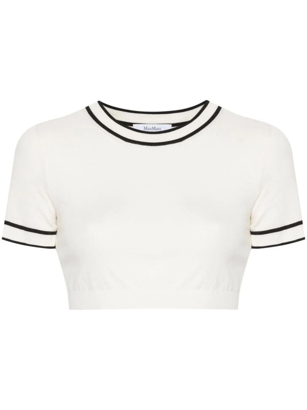 MaxMara  |Crew Neck Casual Style Plain Cotton Short Sleeves