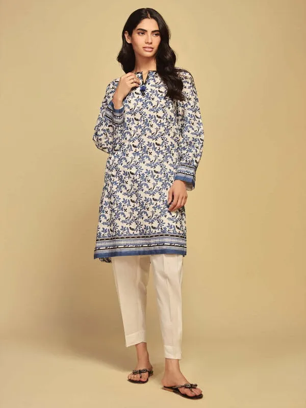 Monochrome by Sahar Unstitched Printed Lawn 3 Piece Suit SBW-23-04