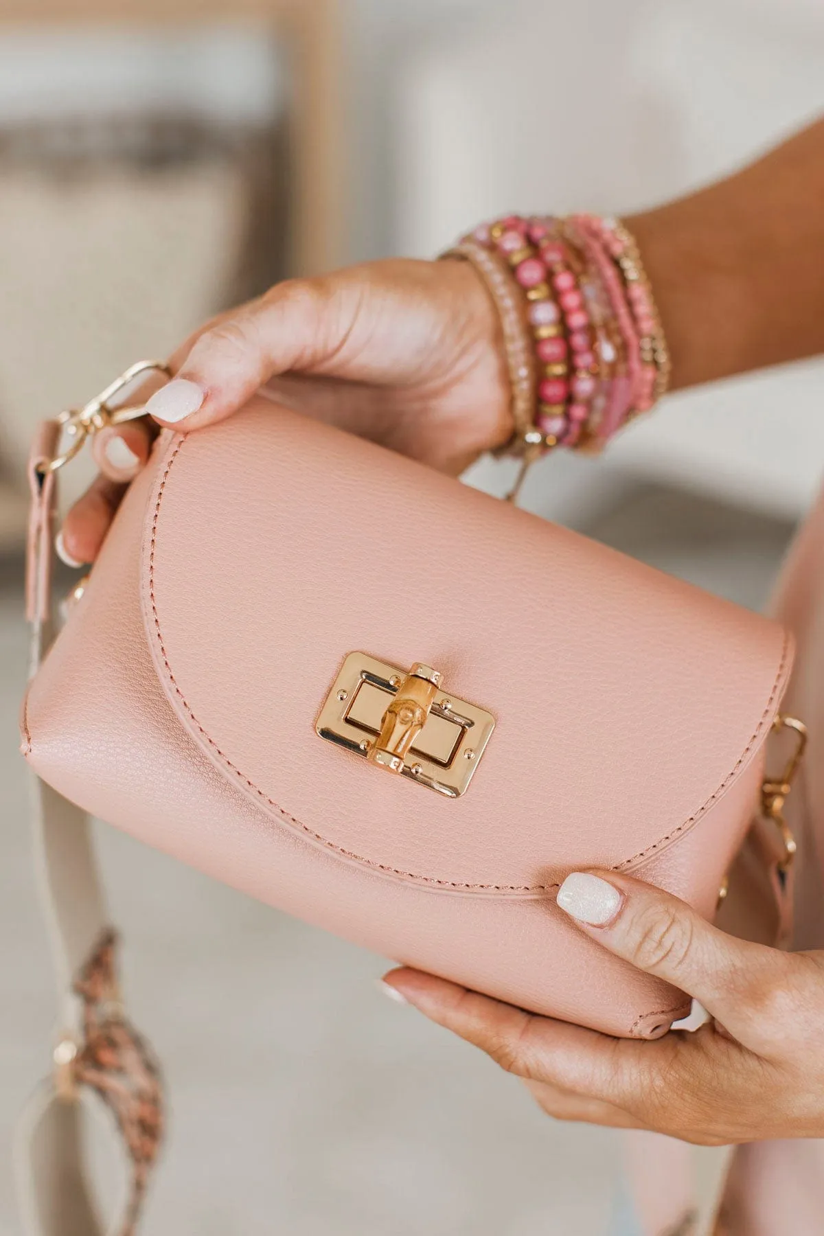 More Than A Crush Crossbody Purse- Blush