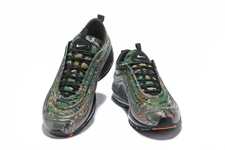 Nike Air Max 97 Camouplage Army Green Grey Shoes Sale Size US 7, 8, 8.5, 9, 10, 11