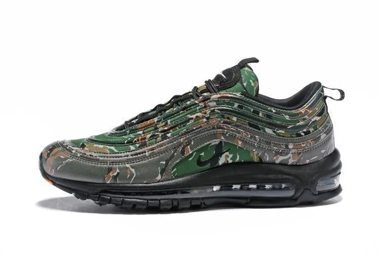 Nike Air Max 97 Camouplage Army Green Grey Shoes Sale Size US 7, 8, 8.5, 9, 10, 11