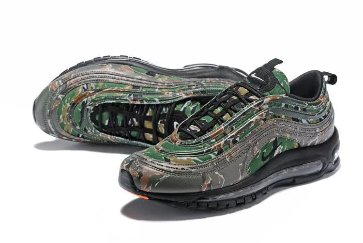 Nike Air Max 97 Camouplage Army Green Grey Shoes Sale Size US 7, 8, 8.5, 9, 10, 11