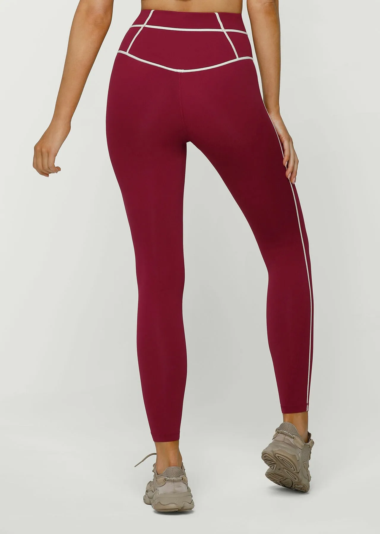 No Chafe Core Stability Full Length Leggings | Red | Tights and Leggings | Lorna Jane Australia