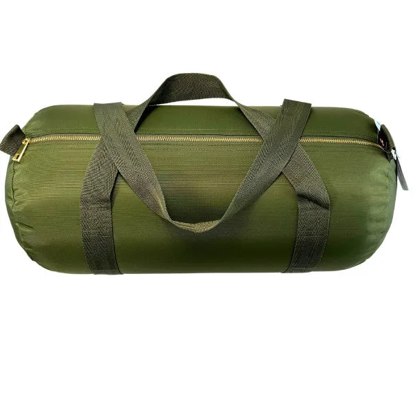 Olive nylon Medium Duffel