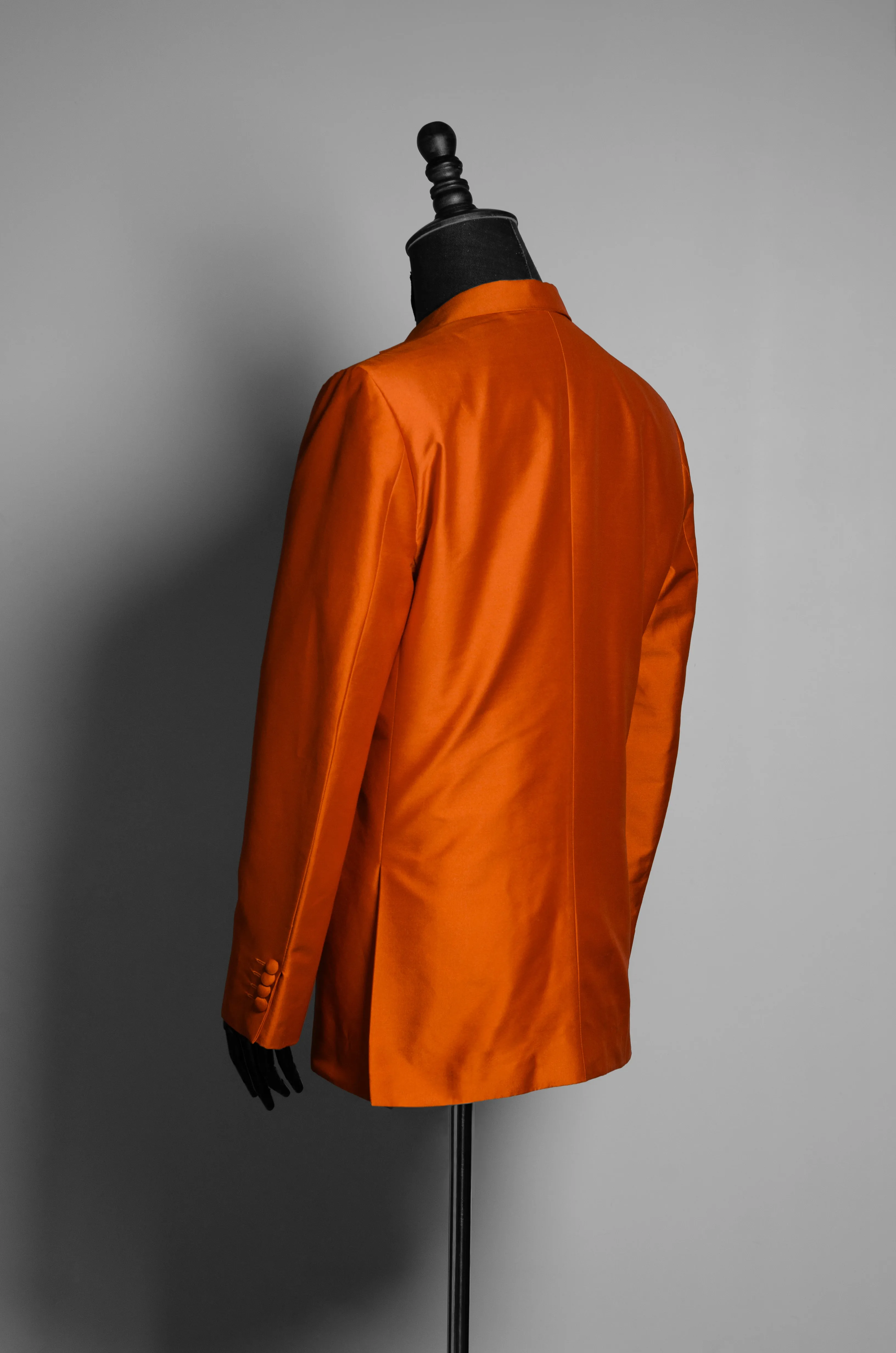 Orange Silk Suit