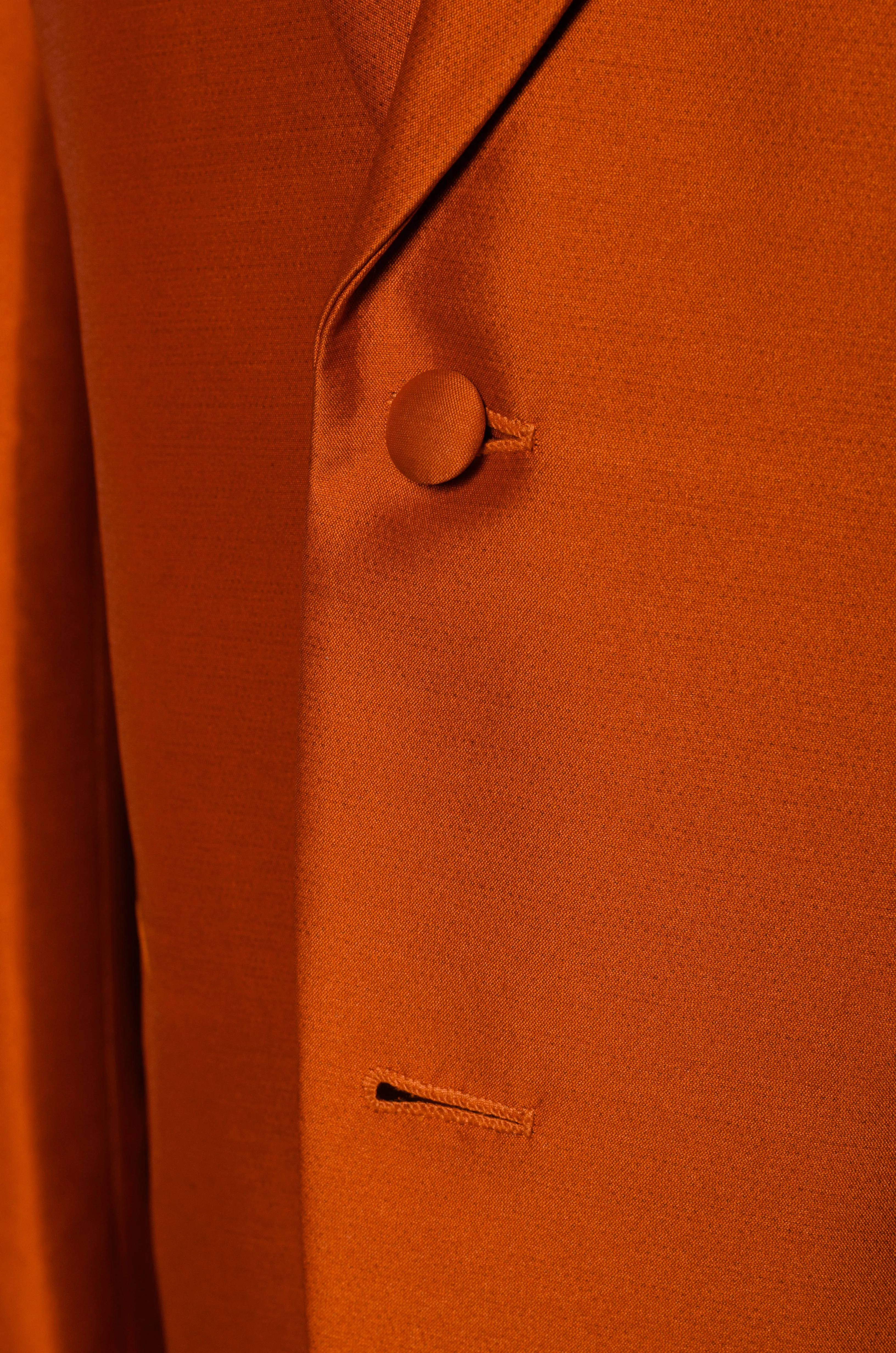 Orange Silk Suit