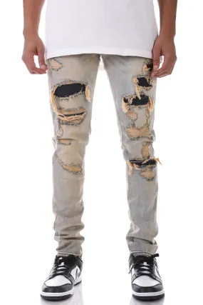 patched jeans skinny fit