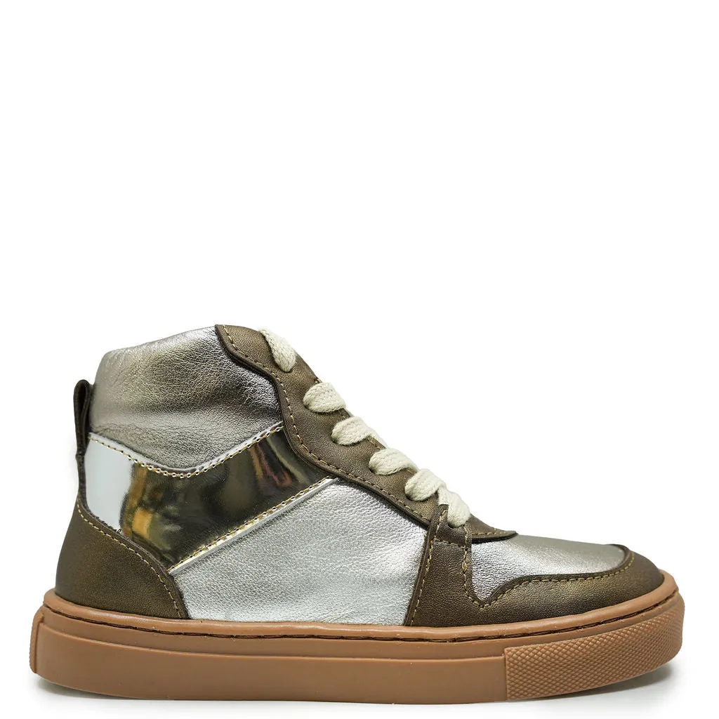 Petit Nord Space Leather Zipper Mid  Sneaker