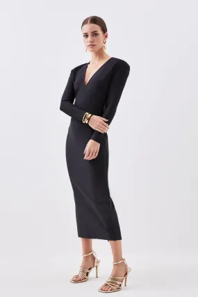 Petite Figure Form Bandage Knit Midaxi Dress | Karen Millen