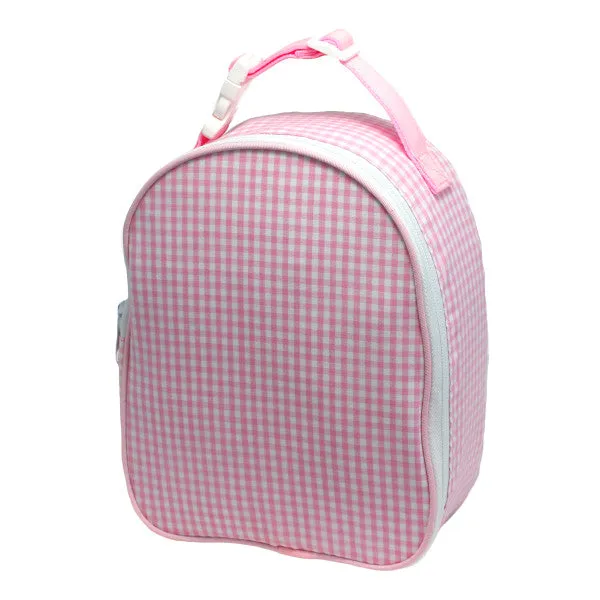 pink gingham gumdrop Lunchbox