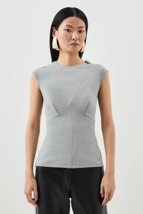 Ponte Structured Top | Karen Millen